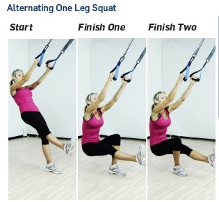 alternating one leg squat