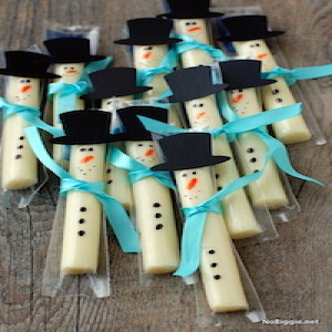 string cheese snowman snack