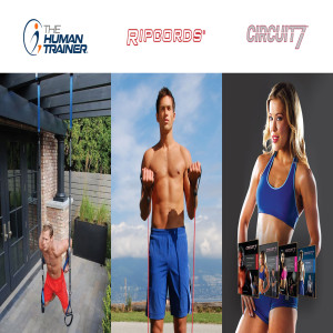 The Human Trainer Shop Banner, Ripcords and Circuit 7 DVD Workouts